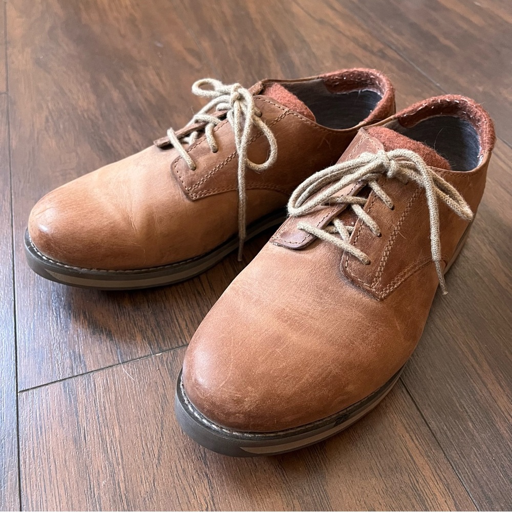 LL Bean Leather & wool Oxford shoe